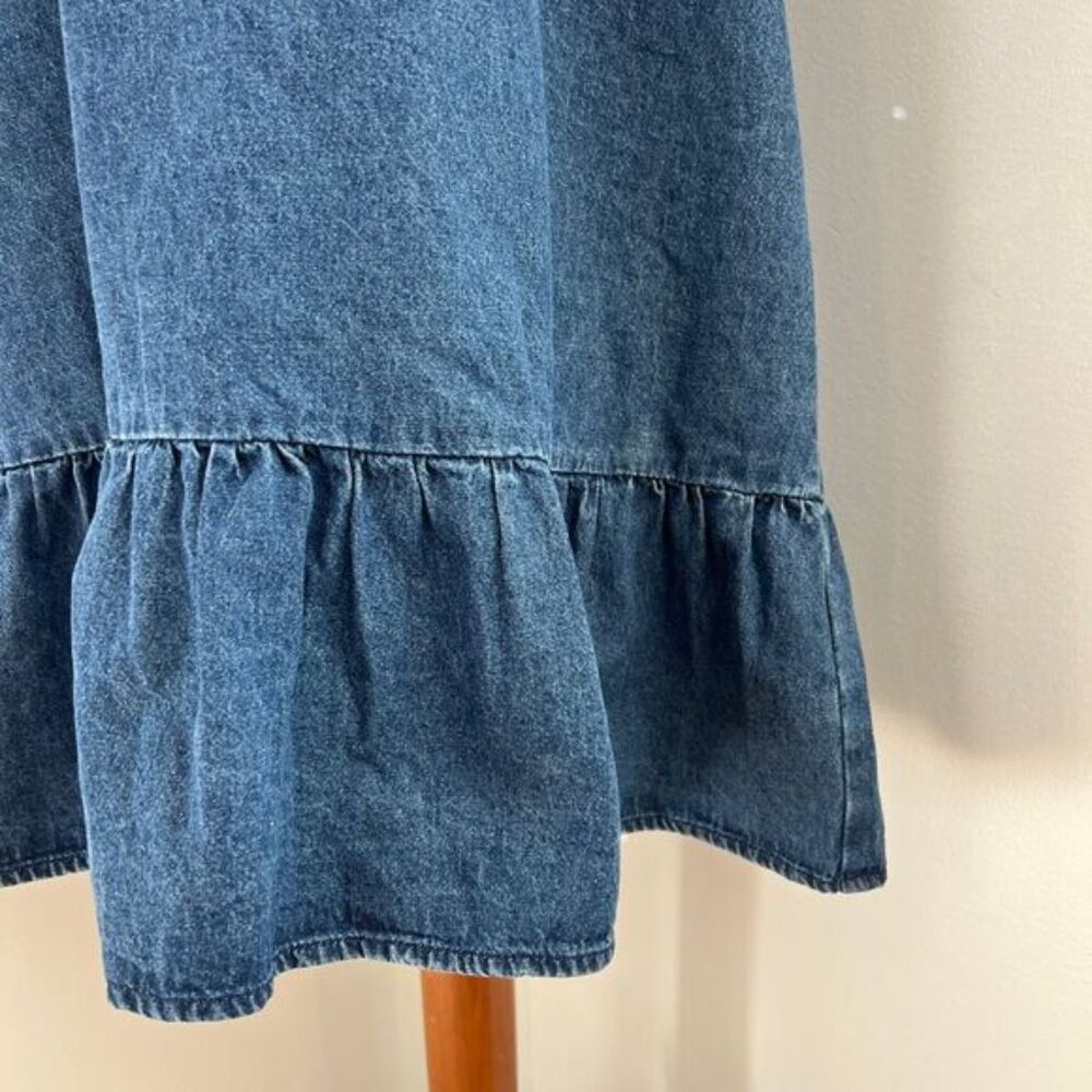 Blue Denim Midi Dress - Picture 5 of 14
